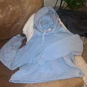 Soulcycle baby blue sweatshirt